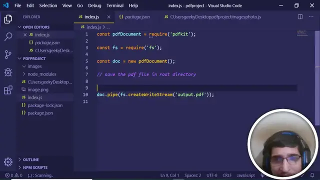 Video thumbnail for PDFKit Node.js Library to Generate PDF Files on the Server Side in Javascript