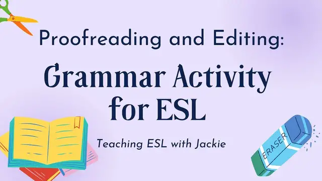 Video thumbnail for Proofreading and Editing (A Grammar Activity for ESL Students ) | Try out This Grammar Review Idea