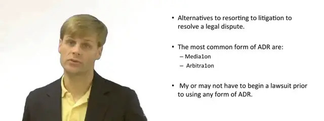 Video thumbnail for What is Alternative Dispute Resolution?