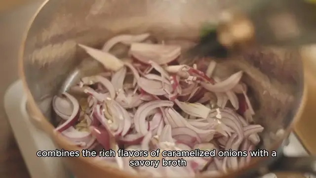 Video thumbnail for onion soup recipe