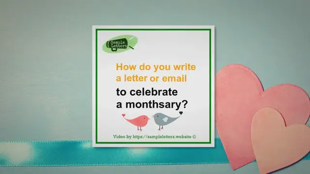 'Video thumbnail for How to write a monthsary letter'