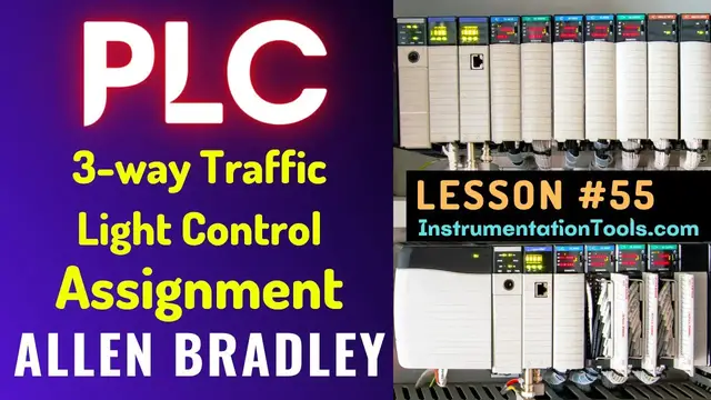 Video thumbnail for PLC Training 55  -  Design ladder logic for 3 way Traffic Light Control