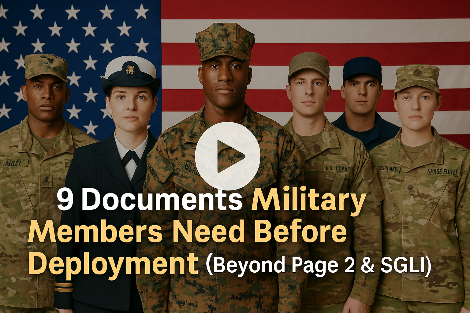 Video thumbnail for 9 Critical Documents Military Members Need Before Deployment (That Your Command Won't Mention)