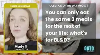 Video thumbnail for Mady S would eat beef and cheese quesadillas, chicken salad, and pizza for life. Sign me up!