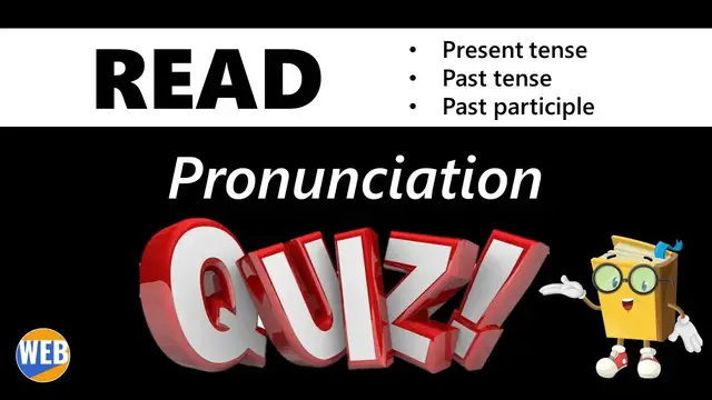 Video thumbnail for Pronunciation Quiz✔ Past and Past Participle of READ 📚