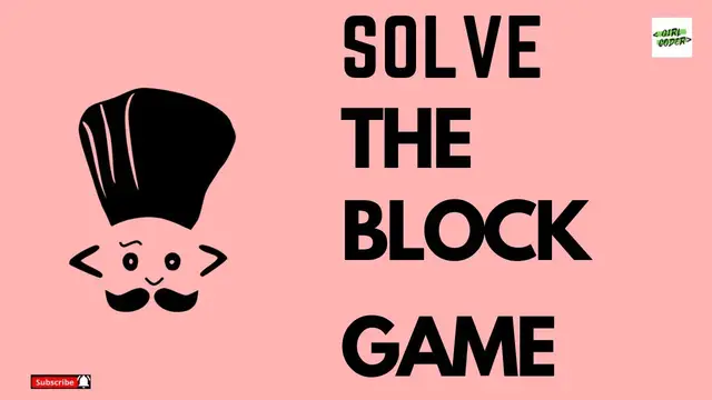 Video thumbnail for Solve this Problem in Python With me | The Block Game Codechef Problem