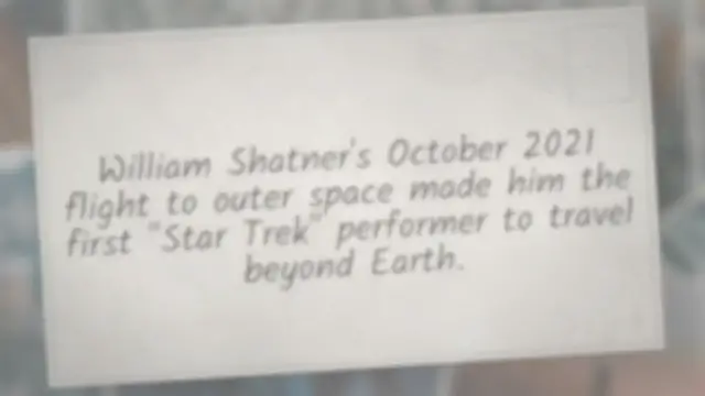 Video thumbnail for Was William Shatner the First ‘Star Trek’ Actor to Reach Outer Space?