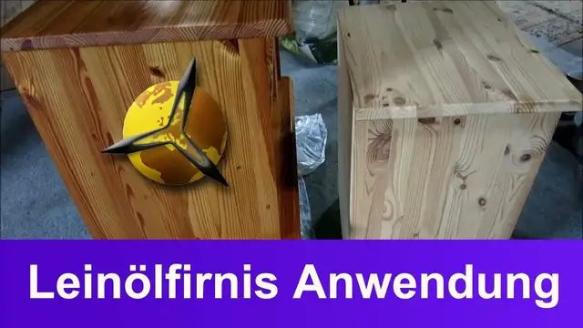 Video thumbnail for Leinöl Anwendung: Leinölfirnis als Holzschutz auftragen