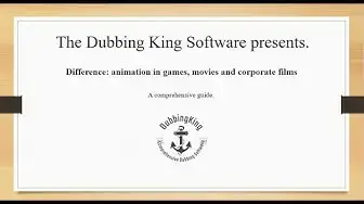 Video thumbnail for Difference: Animation In Games, Movies And Corporate Films (Case Study)
