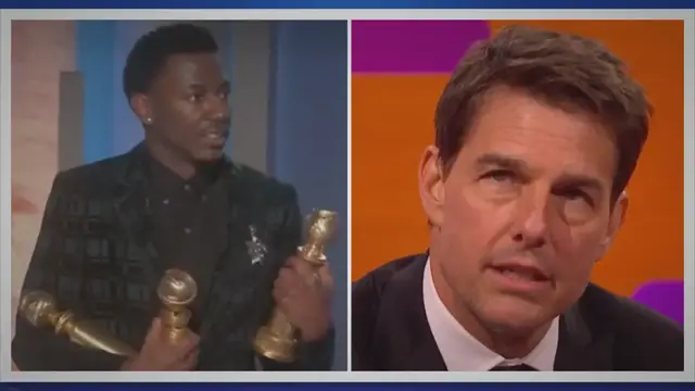 Video thumbnail for Golden Globes Host Shocks with Scientology Joke About Tom Cruise