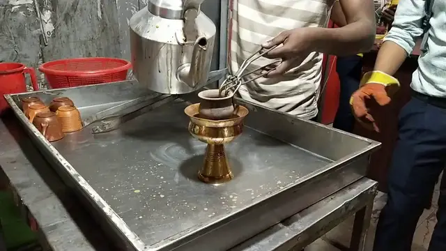 'Video thumbnail for #tandooritea #streetfood #tandooricharecipe TANDOORI TEA | Extremely Hot Pot Tea'