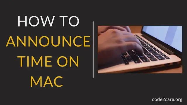 Video thumbnail for How to Announce time on Mac (macOS Ventura)