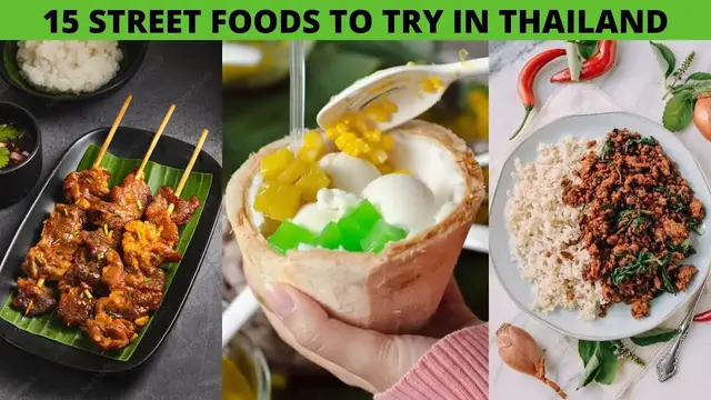 Video thumbnail for 15 Street foods to try in Thailand | Pad Thai, Som Tam, Khao Pad and more