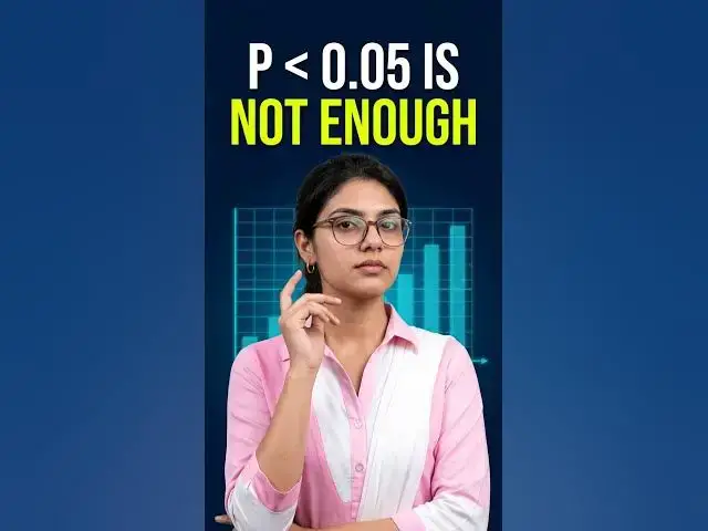 Video thumbnail for Why 'P less than 0.05' Isn't Enough in Interpretation? #shorts