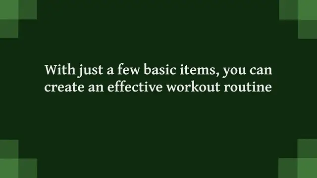 Video thumbnail for Home Workout Ideas with Minimal Equipment in the US