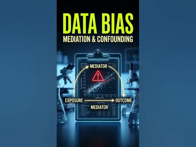 Video thumbnail for Confounders vs. Mediators: Don't Let Your Data Lie. #biostatistics #shorts