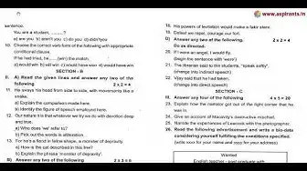 Video thumbnail for 11th English 2nd MidTerm Question Paper 2019-20 | Tiruppur District | Team Aspirants