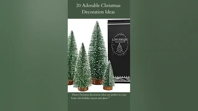 Video thumbnail for 20 Adorable Christmas Decoration Ideas | Desktop Miniature Pine Tree | Read More...