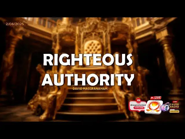 'Video thumbnail for RIGHTEOUS AUTHORITY'