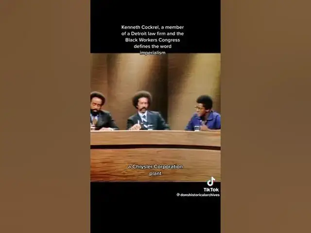 Video thumbnail for Kenneth Cockrel defines the word imperialism