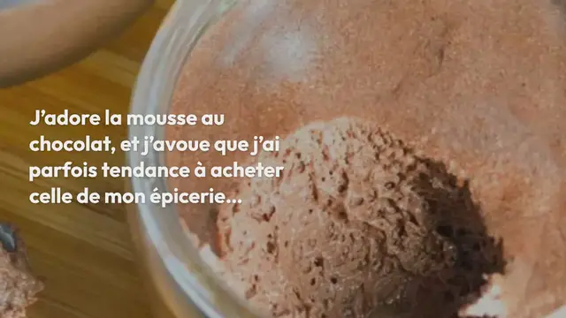Video thumbnail for Mousse au chocolat facile et rapide (2 ingrédients)