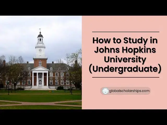 'Video thumbnail for Johns Hopkins University Application Procedure for Undergraduate International Students'