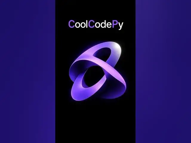 Video thumbnail for CoolCodePy — It Starts With Code ⚡
