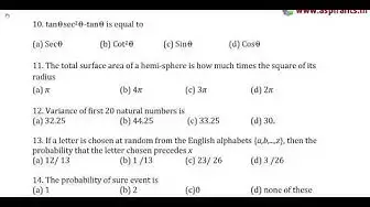 Video thumbnail for 10th Maths Half Yearly 2019-20 Model Question Paper-1 | English Medium | Team Aspirants