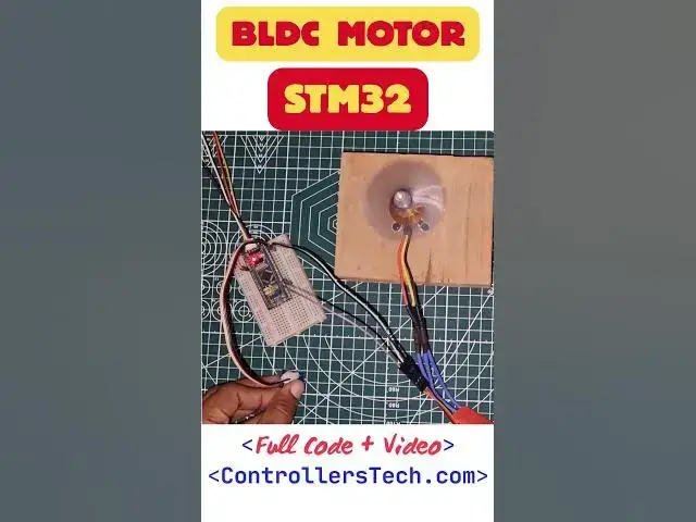 'Video thumbnail for Bldc motor with #stm32 #embeddedsystems #microcontroller #stm32tutorial #cubeide #controllerstech'