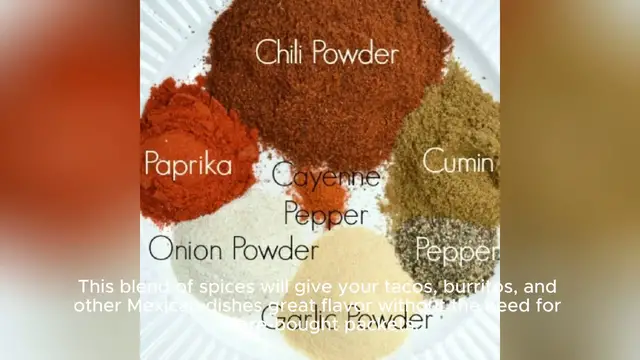 Video thumbnail for taco seasoning mix recipe
