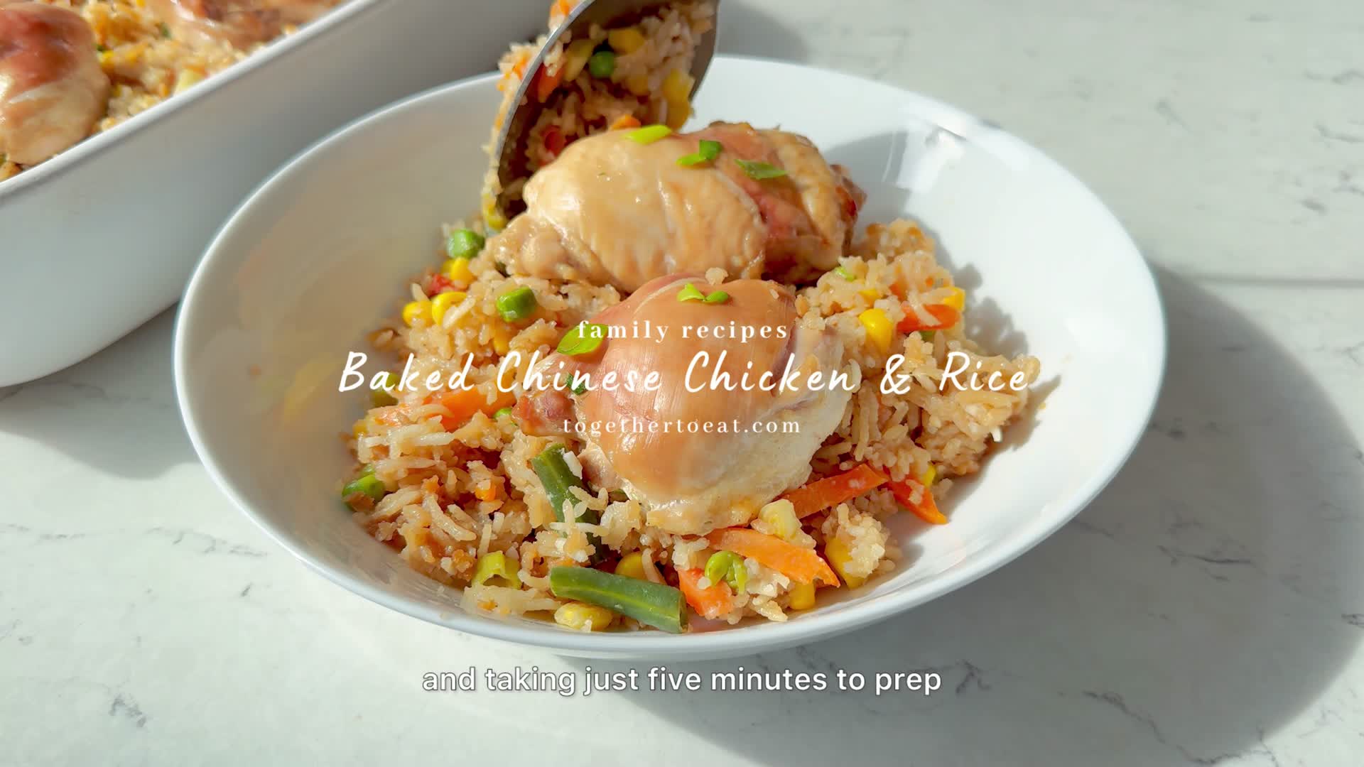 Video thumbnail for Baked Chinese Chicken and Rice