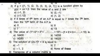 Video thumbnail for 10th Maths Third Revision Question Paper 2019-2020 | Krishnagiri District | English Medium