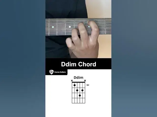 Video thumbnail for How To Play The Ddim Chord On Guitar - Guvna Guitars
