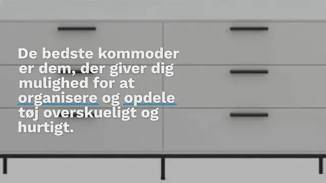 Video thumbnail for Kommode: 10 rummelige og praktiske kommoder i 2024