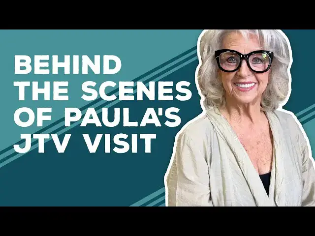Video thumbnail for Love & Best Dishes: Behind the Scenes of Paula's JTV Visit