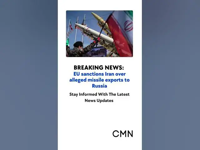 'Video thumbnail for EU Imposes Sanctions on Iran Over Missile Transfers to Russia Amid Ukraine Conflict'