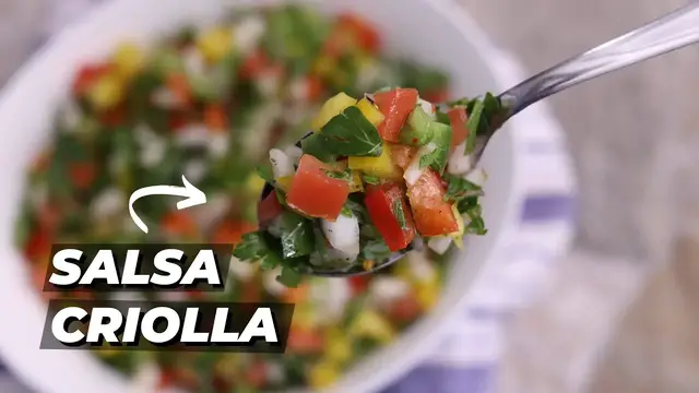 Video thumbnail for You Won't Believe How EASY This Salsa Criolla Recipe is!