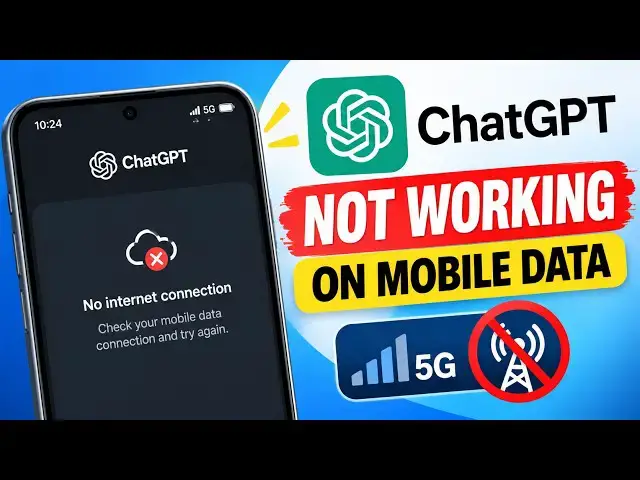 Video thumbnail for ChatGPT not working on mobile data