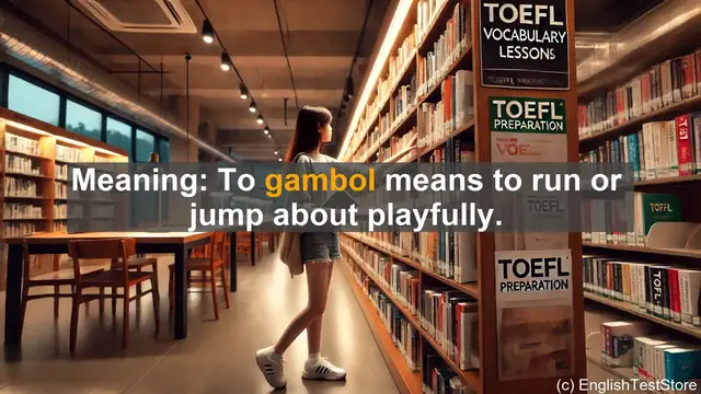 Video thumbnail for 5000 Must Know TOEFL Vocabulary - Gambol: The Playful Word for Joyful Movement