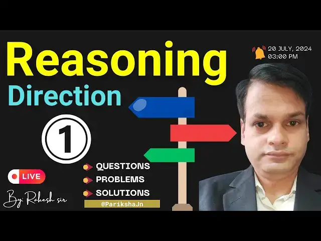 Video thumbnail for Verbal #Reasoning #Direction Sense Test | #Parikshajn Questions, Tricks, Problems, Solutions | Part1