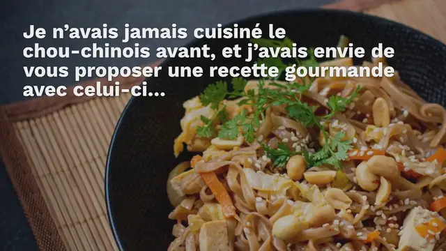 Video thumbnail for Wok de nouilles soba au chou-chinois