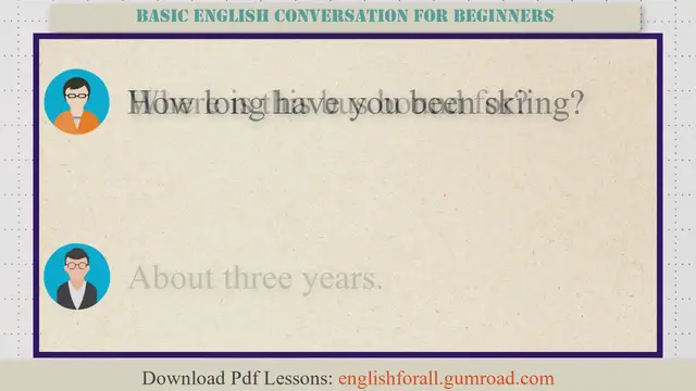 Video thumbnail for Basic English Conversation for Beginners #28