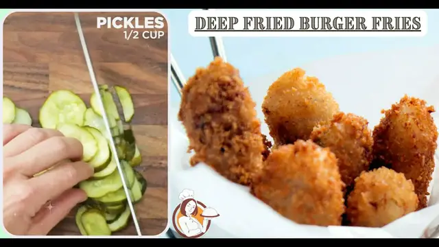 Video thumbnail for Deep Fried Burger Fries
