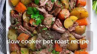 Video thumbnail for slow cooker pot roast recipe