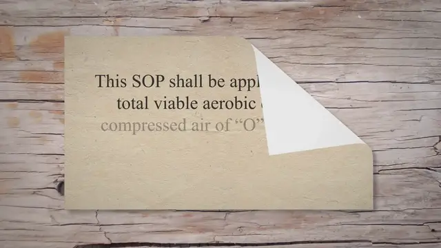 Video thumbnail for SOP on Microbiological Monitoring of Compressed Air