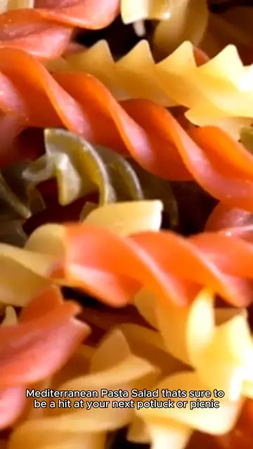Video thumbnail for Mediterranean  pasta saladrecipe