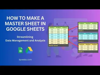 'Video thumbnail for How to make a master sheet in google sheets'