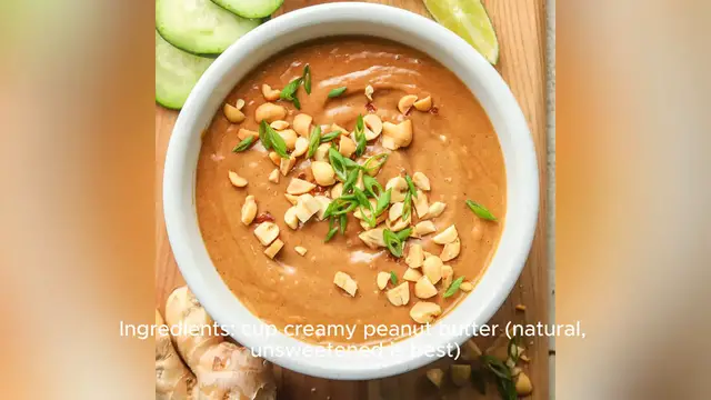 Video thumbnail for thai peanut sauce recipe