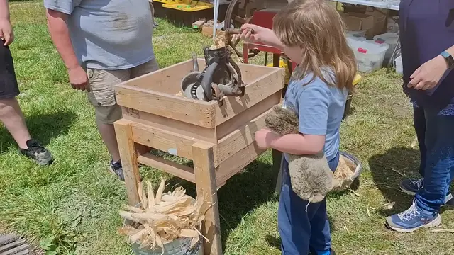 'Video thumbnail for Henry learns how to grind Corn'