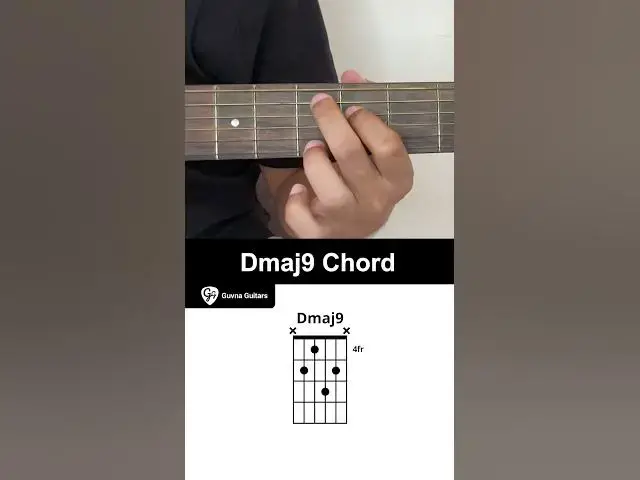 Video thumbnail for How To Play The Dmaj9 Chord On Guitar - Guvna Guitars.